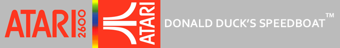 Donald Duck's Speedboat logo for Atari 2600